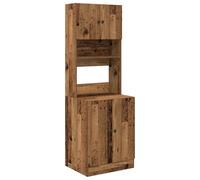 vidaXL Armadio da Cucina in Legno Antico, 60 x 50 x 180 cm, con Ripiani Regolabili. È Un Mobile Decorativo e utile, Perfetto per Un Ingresso, con Un Design Rustico e Adatto a spazi Moderni.