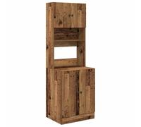 vidaXL Armadio da Cucina in Legno Antico, 60 x 50 x 180 cm, con Ripiani Regolabili. È Un Mobile Decorativo e utile, Perfetto per Un Ingresso, con Un Design Rustico e Adatto a spazi Moderni.