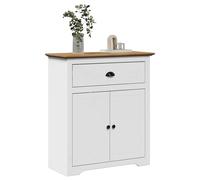 vidaXL Armadio da Ingresso BODO Bianco e Marrone 80x35x90 cm
