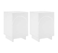 vidaXL Armadio da Notte 2 pcs Bianco 33,5 x 34,5 x 50 cm