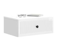 vidaXL Armadio da Notte 2 pcs Bianco Lucido 49 x 34,5 x 20 cm, Mobili per camera da letto, comodino rettangolare, design vintage, tanto spazio per riporre, tavolino classico decorativo