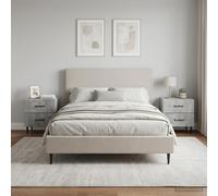 vidaXL Armadio da Notte 2 pcs Grigio Cemento 43 x 34,5 x 47,5 cm