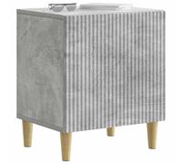 vidaXL Armadio da Notte 2 pcs Grigio Cemento 43 x 34,5 x 50 cm, Essenziali per la camera da letto, comodino vintage, cabinet rettangolare, ampio spazio di stoccaggio