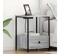 vidaXL Armadio da Notte 2 pcs Grigio Sonoma 42 x 41 x 56 cm