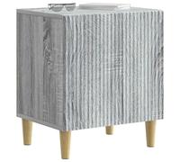 vidaXL Armadio da Notte 2 pcs Grigio Sonoma 43 x 34,5 x 50 cm, Essenziali per la camera da letto, comodino vintage, cabinet rettangolare, ampio spazio di stoccaggio