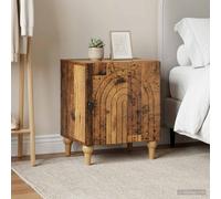 vidaXL Armadio da comodino, 2 pezzi, legno antico, 43 x 34,5 x 50 cm, comodino chic rettangolare, comodino moderno, ampio stoccaggio, compatto, pratico mobile per la camera da letto