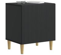 vidaXL Armadio da Notte 2 pcs Nero 43 x 34,5 x 50 cm, Essenziali per la camera da letto, comodino vintage, cabinet rettangolare, ampio spazio di stoccaggio