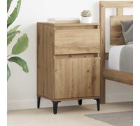 vidaXL Armadio da Notte 2 pcs rovere artigianale 40 x 35 x 70 cm