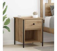 vidaXL Armadio da Notte 2 pcs rovere artigianale 40 x 42 x 50 cm