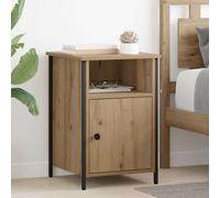 vidaXL Armadio da notte 2 pezzi rovere artigianale 40 x 42 x 60 cm, tavolo da camera moderno con stoccaggio, tavolino rustico per organizzare e decorare il tuo spazio