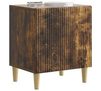 vidaXL Armadio da Notte 2 pcs Rovere Fumo 43 x 34,5 x 50 cm, Essenziali per la camera da letto, comodino vintage, cabinet rettangolare, ampio spazio di stoccaggio