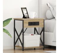 vidaXL Armadio da Notte 2 pcs rovere sonoma 41 x 31 x 51 cm