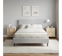 vidaXL Armadio da Notte 2 pcs Rovere Sonoma 43 x 34,5 x 49,5 cm, Comodino moderno, tavolo rettangolare, versatile armadietto, mobile minimalista, elegante organizzatore per la camera