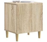 vidaXL Armadio da Notte 2 pcs Rovere Sonoma 43 x 34,5 x 50 cm, Essenziali per la camera da letto, comodino vintage, cabinet rettangolare, ampio spazio di stoccaggio