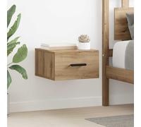 vidaXL Armadio da Notte 2 PCS Rovere Artigianale 35 x 35 x 20 cm