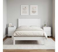 vidaXL Armadio da Notte 2 pz Bianco 33,5 x 34,5 x 50 cm