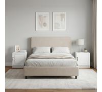 vidaXL Armadio da Notte 2 pz Bianco 43 x 34,5 x 47 cm