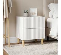 vidaXL Armadio da Notte 2 pz Bianco 43 x 34,5 x 48 cm
