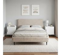 vidaXL Armadio da Notte 2 pz Bianco Lucido 43 x 34,5 x 50 cm