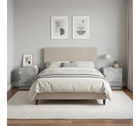 vidaXL Armadio da Notte 2 pz Grigio Cemento 43 x 34,5 x 47 cm