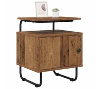 vidaXL Armadio da Notte 2 pz Legno antico Legno ingegnerizzato, Armadietto Moderno per Camera, Comò Rettangolare con Spazio, Tavolino Notte Funzionale, Mobile Compatto