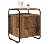 vidaXL Armadio da Notte 2 pz Legno antico Legno ingegnerizzato, Mobiletto da notte rettangolare, design moderno, tavolino funzionale, arredamento per ogni esigenza