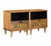 vidaXL Armadio da Notte 2 pz Naturale 40 x 33 x 46 cm