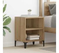 vidaXL Armadio da Notte 2 pz Rovere artigianale 40 x 30 x 50 cm