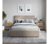 vidaXL Armadio da Notte 2 pz Rovere Artigianale 49 x 34,5 x 20 cm