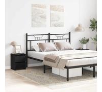 vidaXL Armadio da Notte con cassetto 2 PCS Rovere Nero 30 x 30 x 40 cm, Mobiletto Rustico, tavolino Compatto, Organizer per Camera, Comodino in Legno, Decorazione Pratica