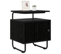 vidaXL Armadio da Notte 2 pz Rovere Nero Legno ingegnerizzato, Armadietto Moderno per Camera, Comò Rettangolare con Spazio, Tavolino Notte Funzionale, Mobile Compatto