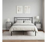 vidaXL Armadio da Notte 2 pz Sonoma grigio Legno ingegnerizzato, Camera, Tavolino Notte Moderno, Design Contemporaneo, Compatto e Spazioso, Funzionale e Stilosissimo