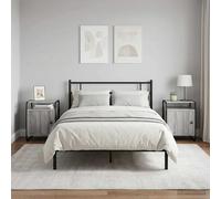 vidaXL Armadio da Notte 2 pz Sonoma grigio Legno ingegnerizzato