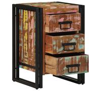 vidaXL Armadio da Notte 40 x 35 x 50 cm legno massello di riciclo