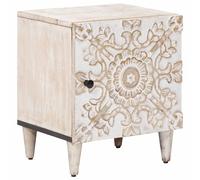 vidaXL Armadio da Notte Bianco 40 x 33,5 x 46 cm