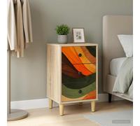 vidaXL Armadio da Notte BONN Rovere Sonoma 36 x 33 x 60 cm