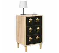 vidaXL Armadio da Notte BREMEN 2 pz Rovere Sonoma 36 x 33 x 60 cm