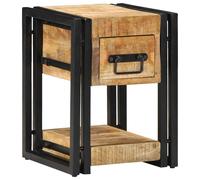 vidaXL Armadio da Notte con cassetto 2 pcs Marrone 30 x 30 x 40 cm