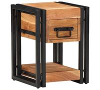 vidaXL Armadio da Notte con cassetto 2 pcs Marrone 30 x 30 x 40 cm
