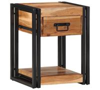 vidaXL Armadio da Notte con cassetto 2 pcs Marrone 40 x 35 x 50 cm