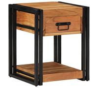 vidaXL Armadio da Notte con cassetto 2 pcs Marrone 40 x 40 x 50 cm