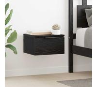 vidaXL Armadio da Notte con cassetto 2 PCS Rovere Nero 34 x 30 x 20 cm