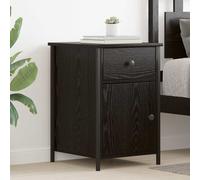 vidaXL Armadio da Notte con cassetto 2 pcs Rovere nero 40 x 42 x 60 cm
