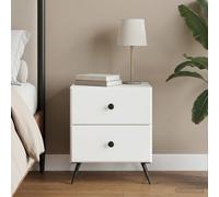 vidaXL Armadio da Notte con cassetto Bianco 43 x 34,5 x 47,5 cm