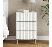 vidaXL Armadio da Notte con cassetto Bianco Lucido 43 x 41 x 66,5 cm