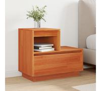 vidaXL Armadio da Notte con cassetto Cera marrone 60 x 34 x 51 cm