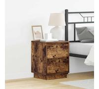 vidaXL Armadio da Notte con cassetto con Rovere fumé 39 x 34.5 x 50 cm