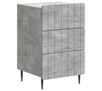vidaXL Armadio da Notte con cassetto Grigio Cemento 43x 41 x 68 cm, Comodino moderno, arredamento funzionale, design contemporaneo, perfetto per la stanza