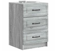 vidaXL Armadio da Notte con cassetto Grigio Sonoma 43 x 41 x 63,5 cm, Mobili per camera, comodino vintage con tanto spazio, design rettangolare, tavolo compatto, supporto decorativo