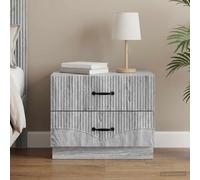 vidaXL Armadio da Notte con cassetto Grigio Sonoma 62 x 34,5 x 44,5 cm